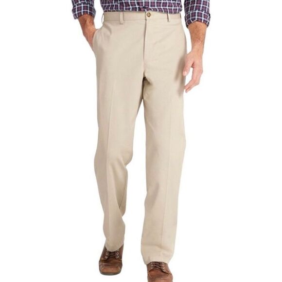 LL Bean NWOT Natural fit flat front straight leg. Size 38, Inseam 30. Khaki - Picture 11 of 15